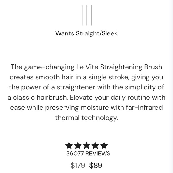 l’ange Le Vite straightening brush in Blush - Picture 2 of 2